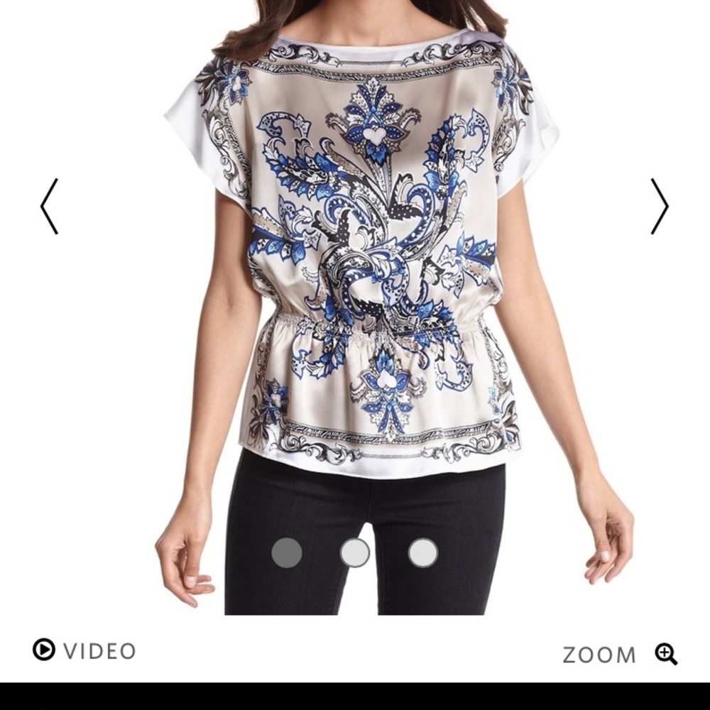 White House Black Market silk blouse